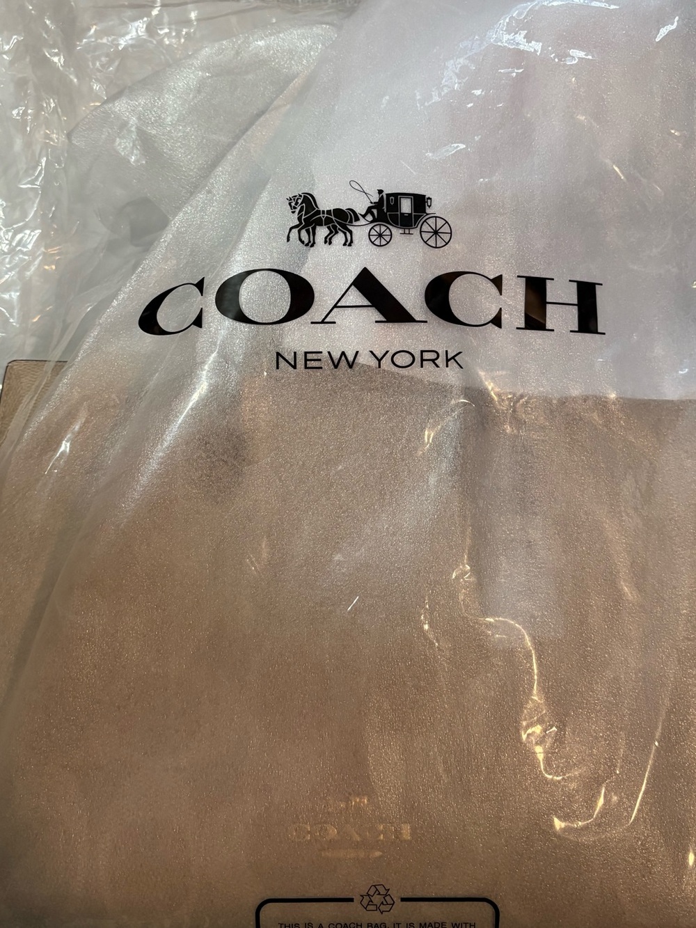 New Coach Maggie Tote Bag In Blocked Signature Canvas - Picture 4 of 11